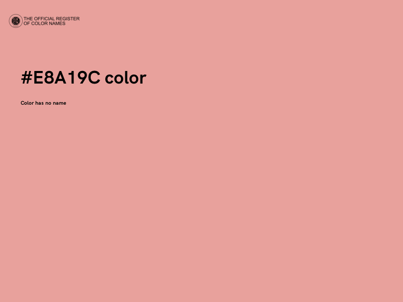 #E8A19C color image