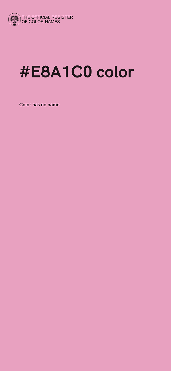 #E8A1C0 color image