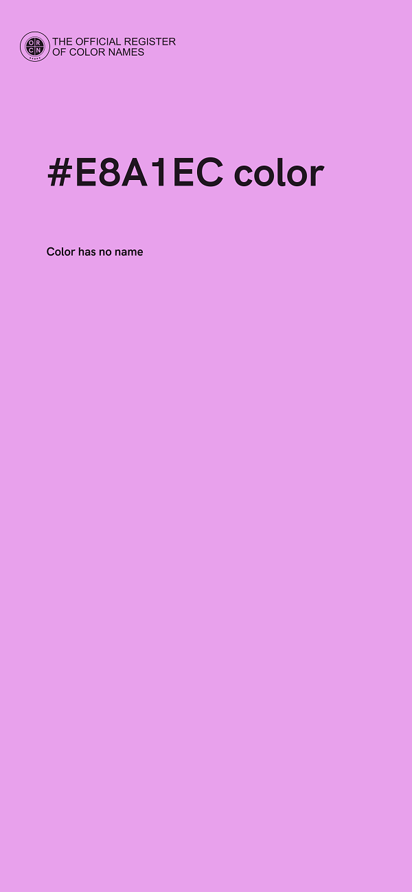#E8A1EC color image