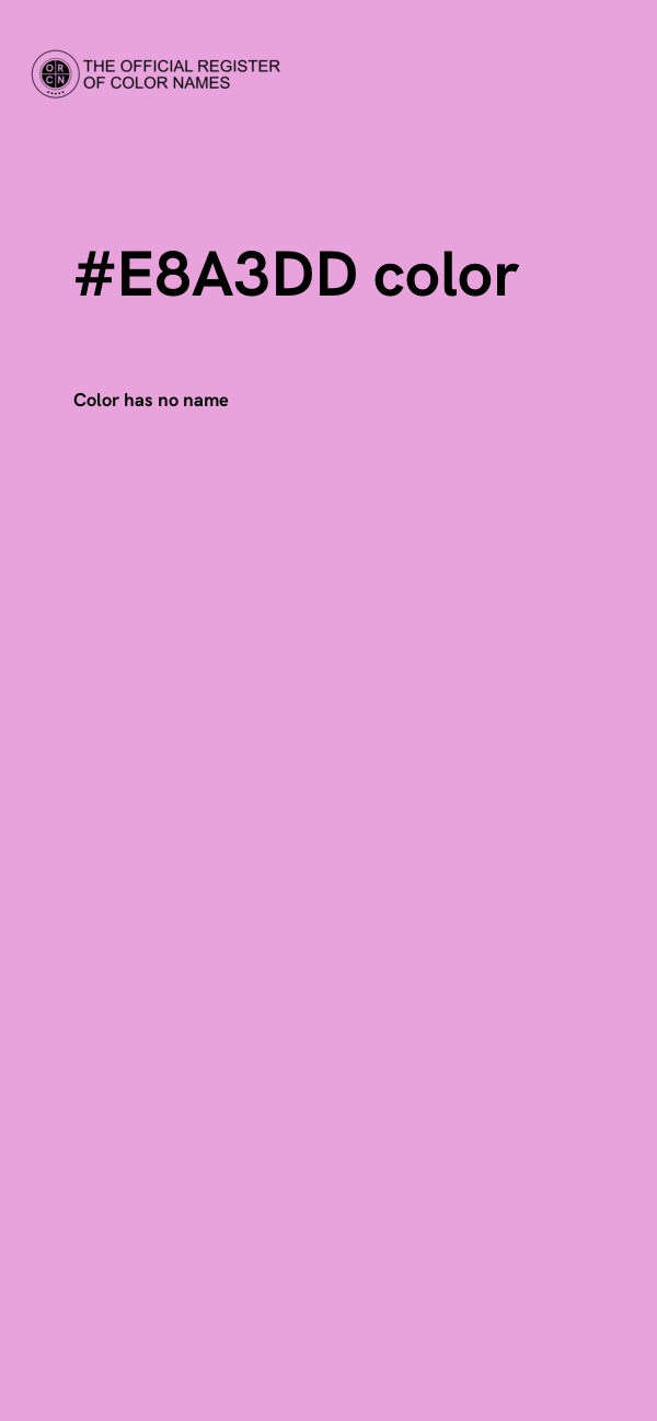 #E8A3DD color image