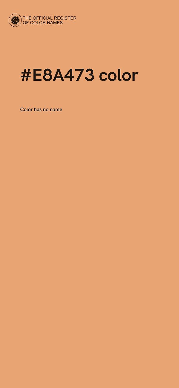 #E8A473 color image