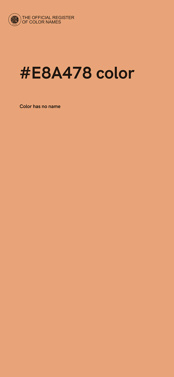 #E8A478 color image