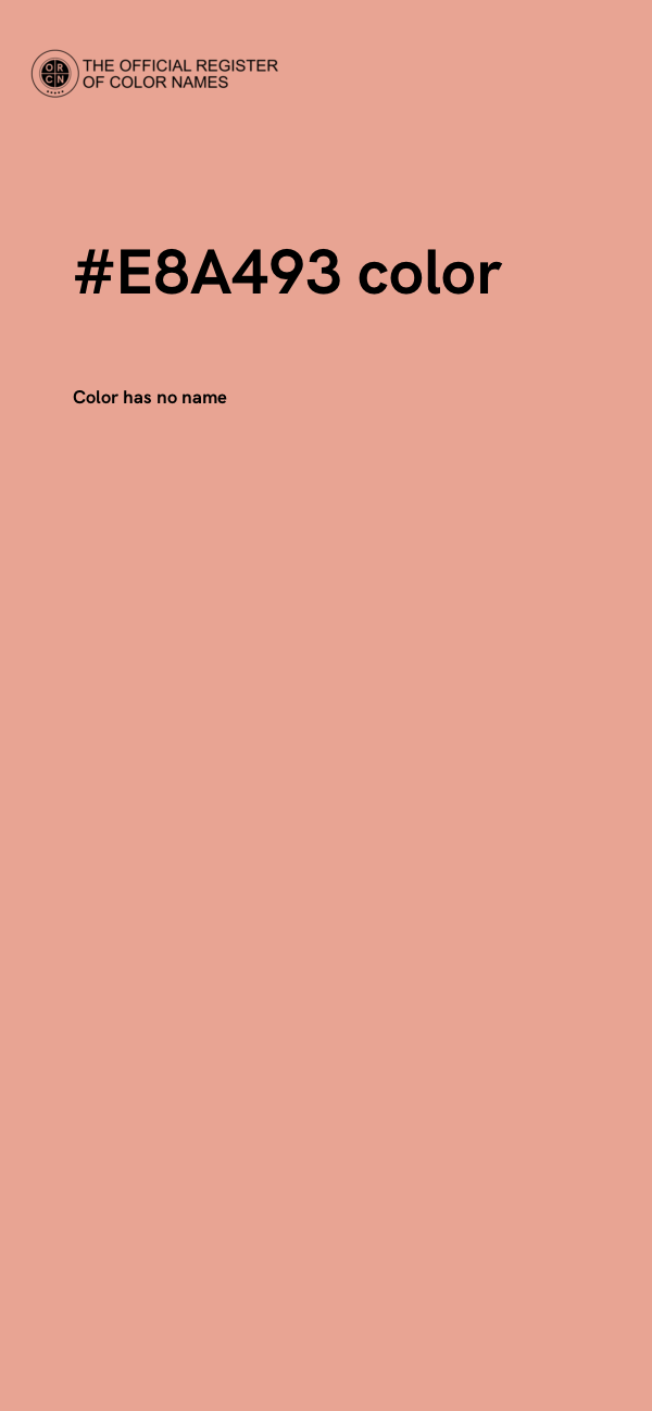 #E8A493 color image