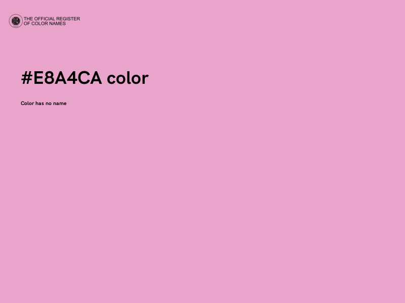 #E8A4CA color image