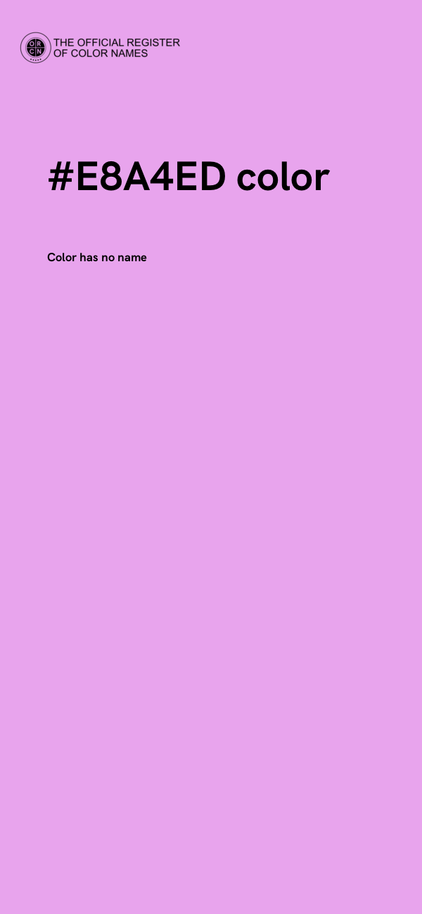 #E8A4ED color image