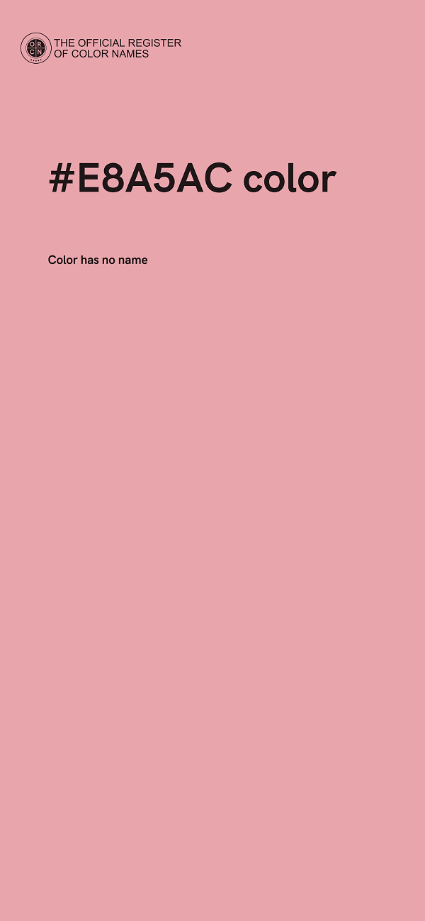 #E8A5AC color image