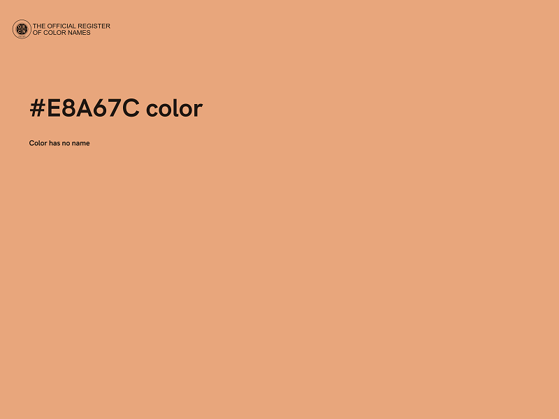 #E8A67C color image