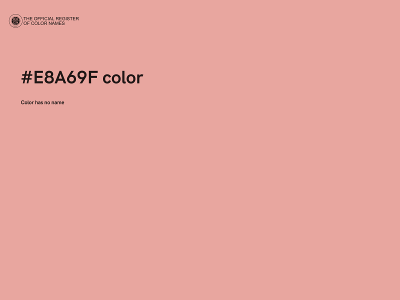 #E8A69F color image