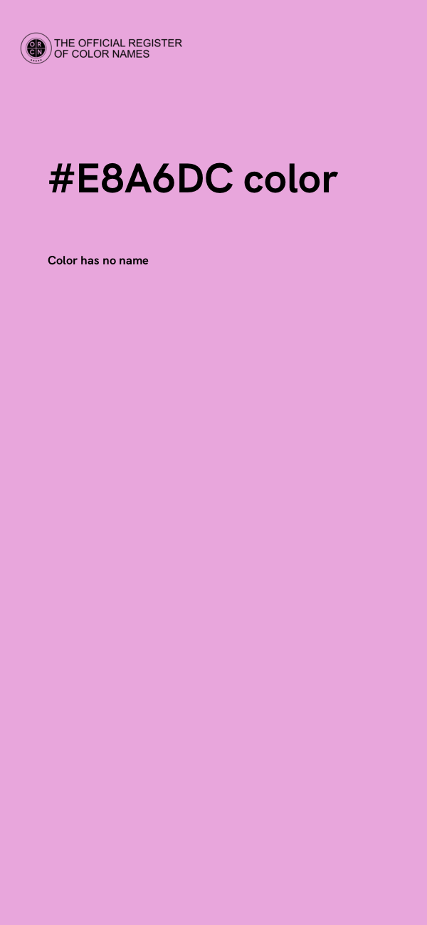 #E8A6DC color image