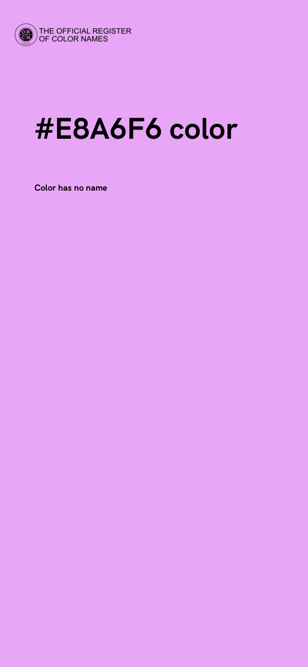 #E8A6F6 color image