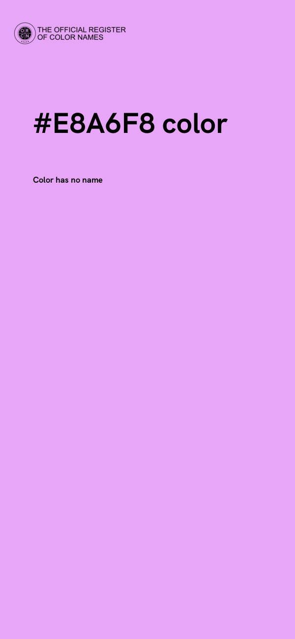 #E8A6F8 color image