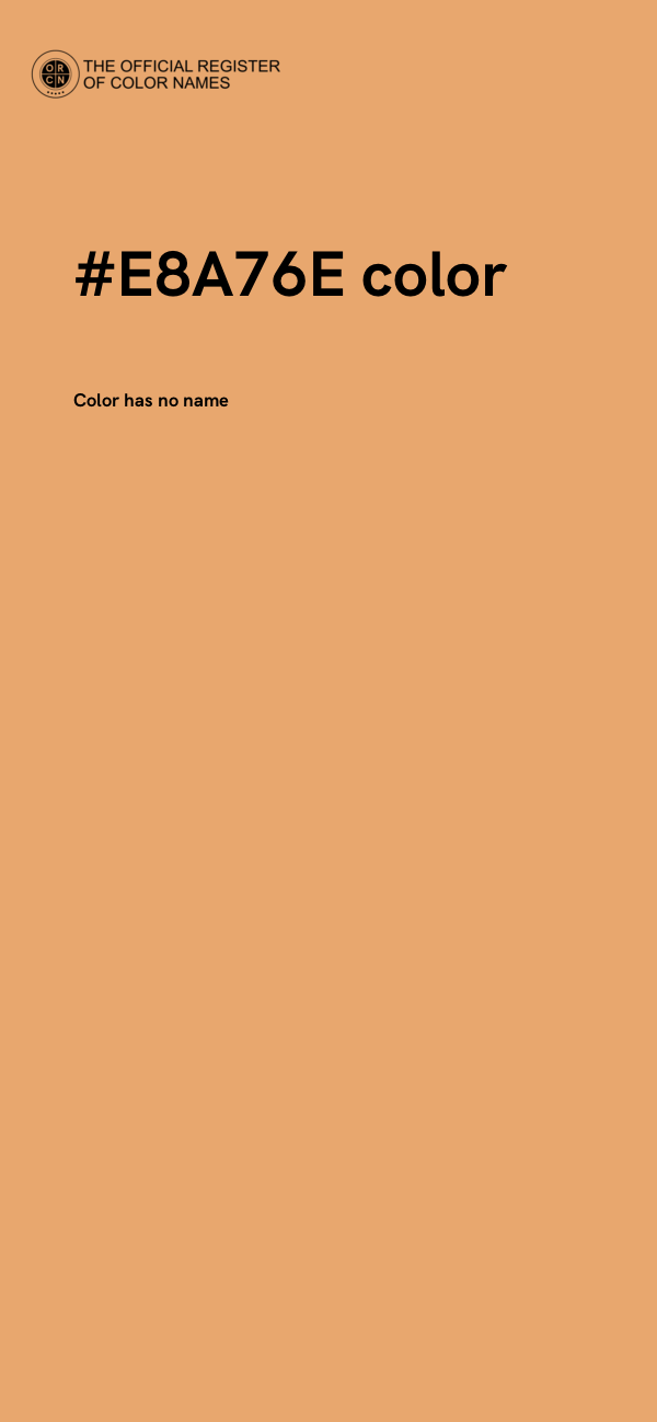 #E8A76E color image