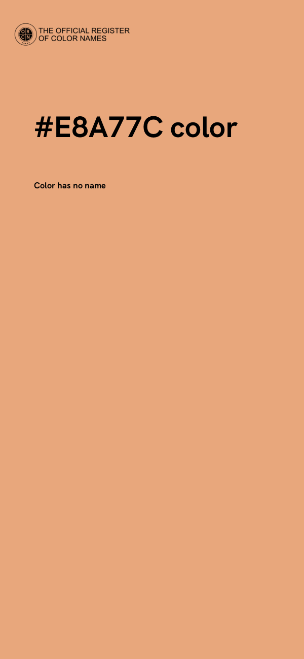 #E8A77C color image