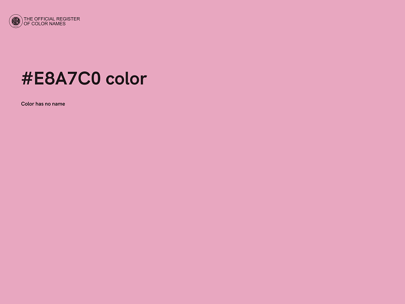 #E8A7C0 color image