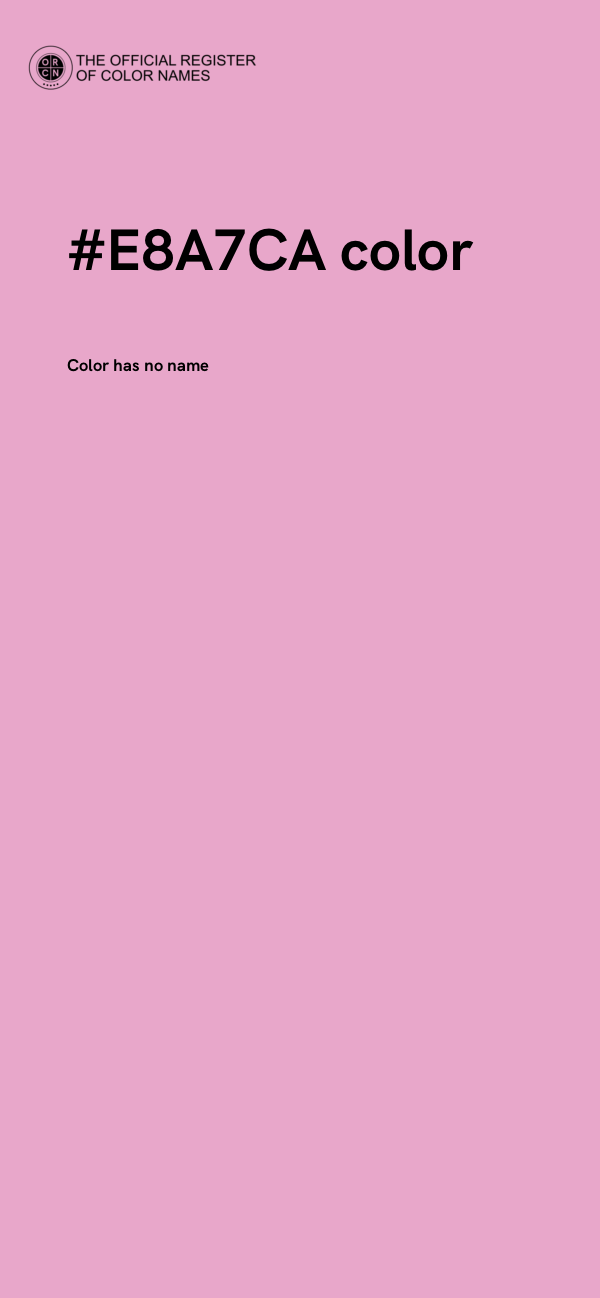 #E8A7CA color image