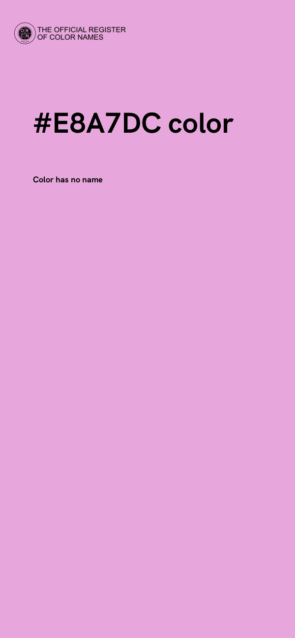 #E8A7DC color image