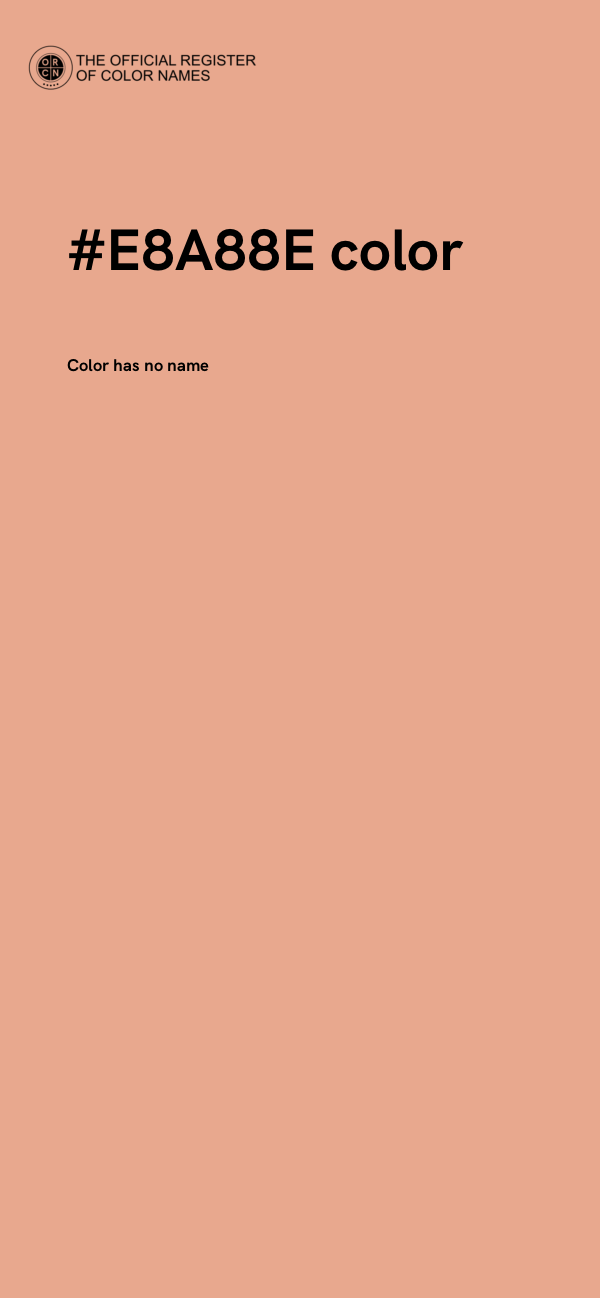 #E8A88E color image