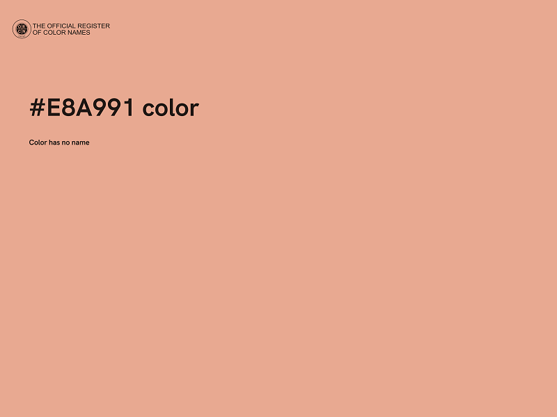 #E8A991 color image