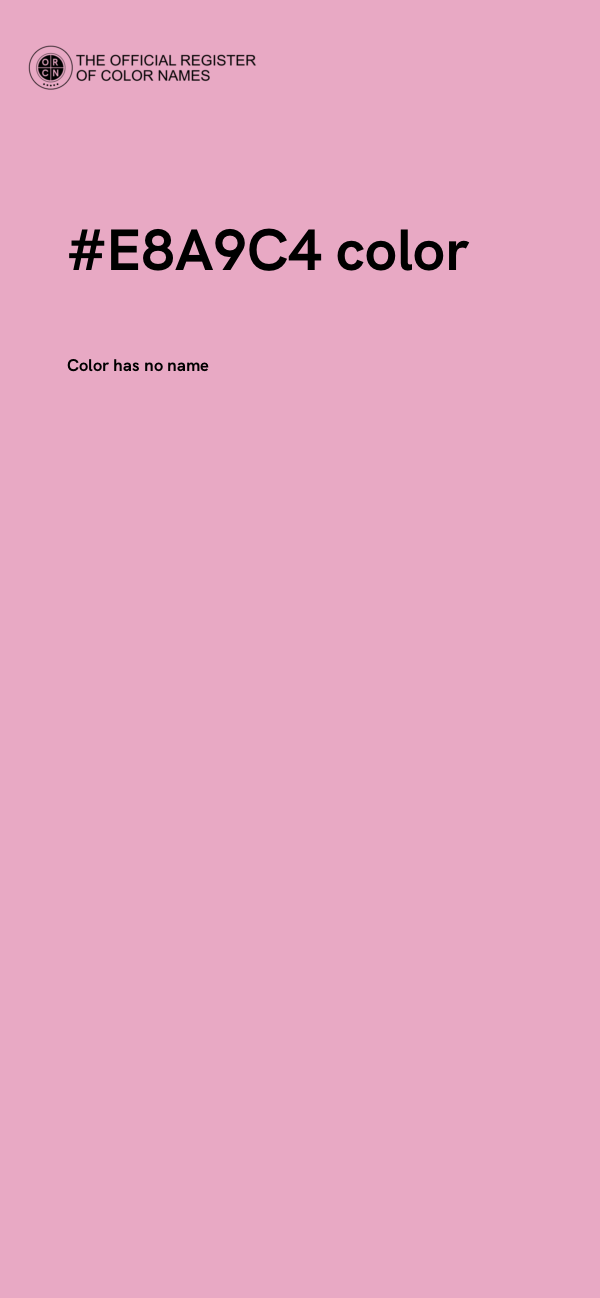#E8A9C4 color image