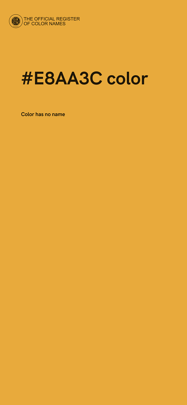 #E8AA3C color image