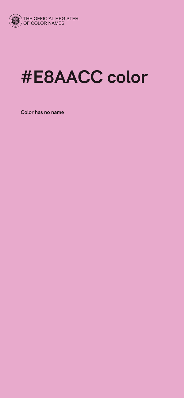 #E8AACC color image