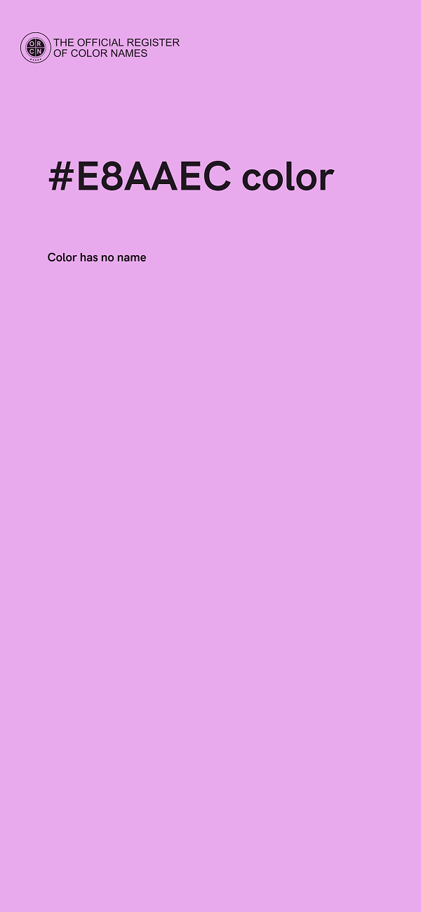 #E8AAEC color image