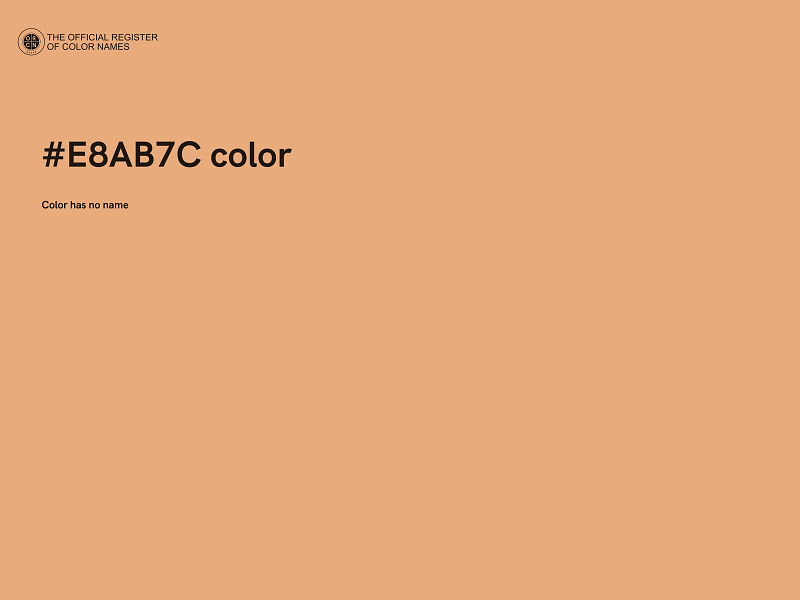 #E8AB7C color image