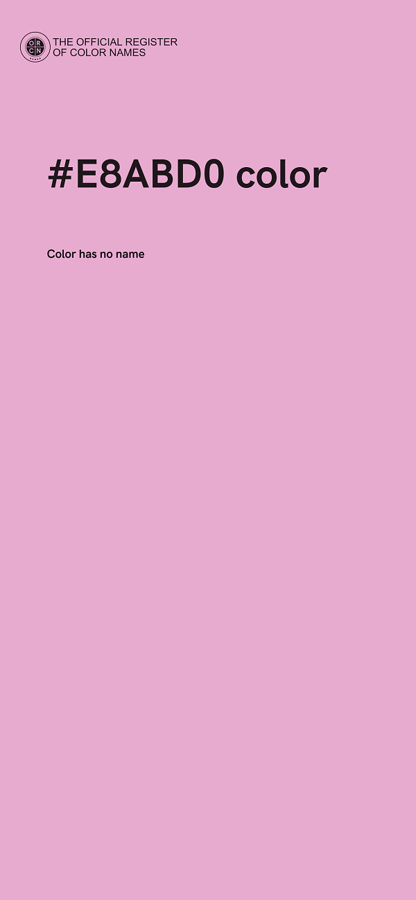 #E8ABD0 color image