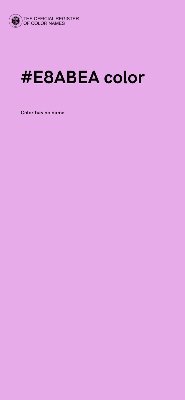 #E8ABEA color image