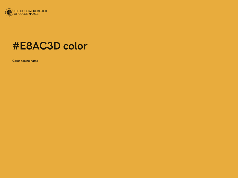 #E8AC3D color image