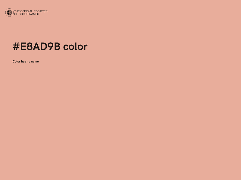 #E8AD9B color image