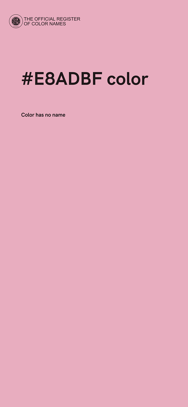 #E8ADBF color image