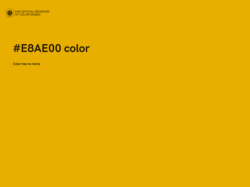 #E8AE00 color image