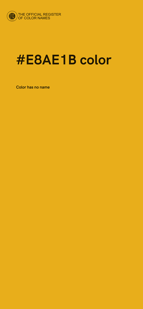 #E8AE1B color image