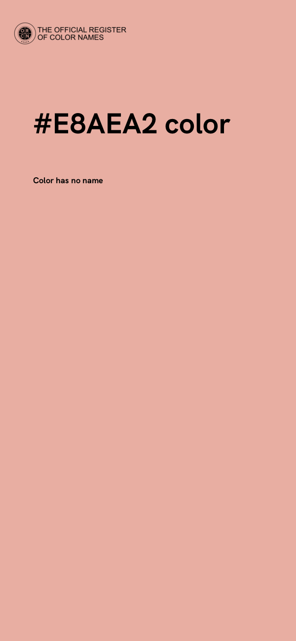#E8AEA2 color image