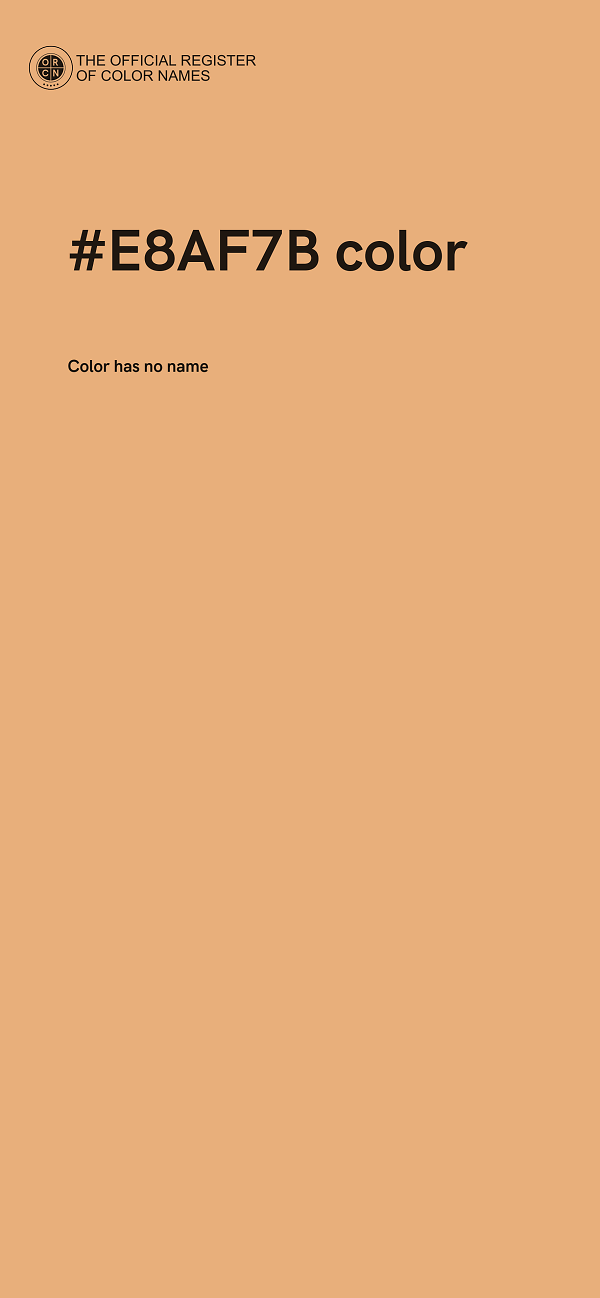 #E8AF7B color image