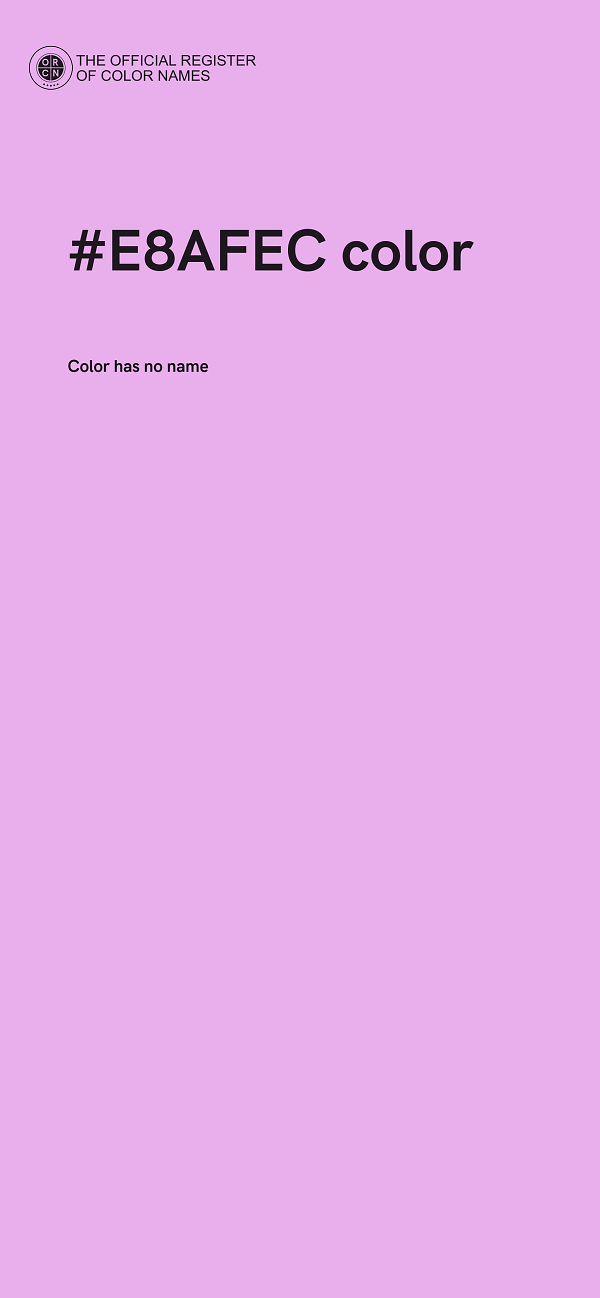 #E8AFEC color image