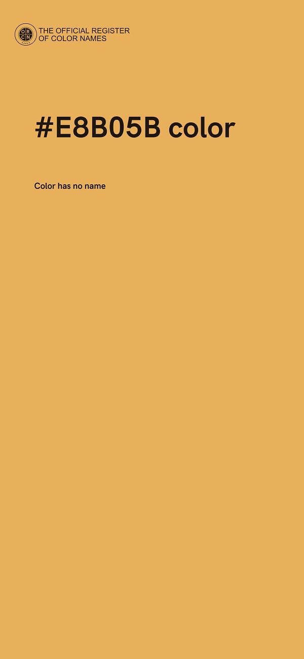 #E8B05B color image