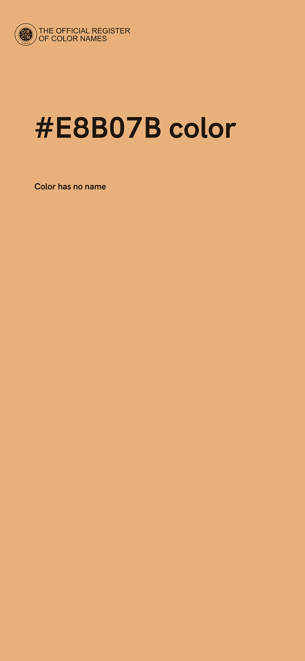 #E8B07B color image