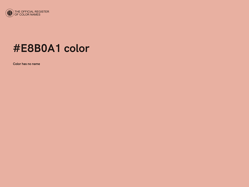 #E8B0A1 color image