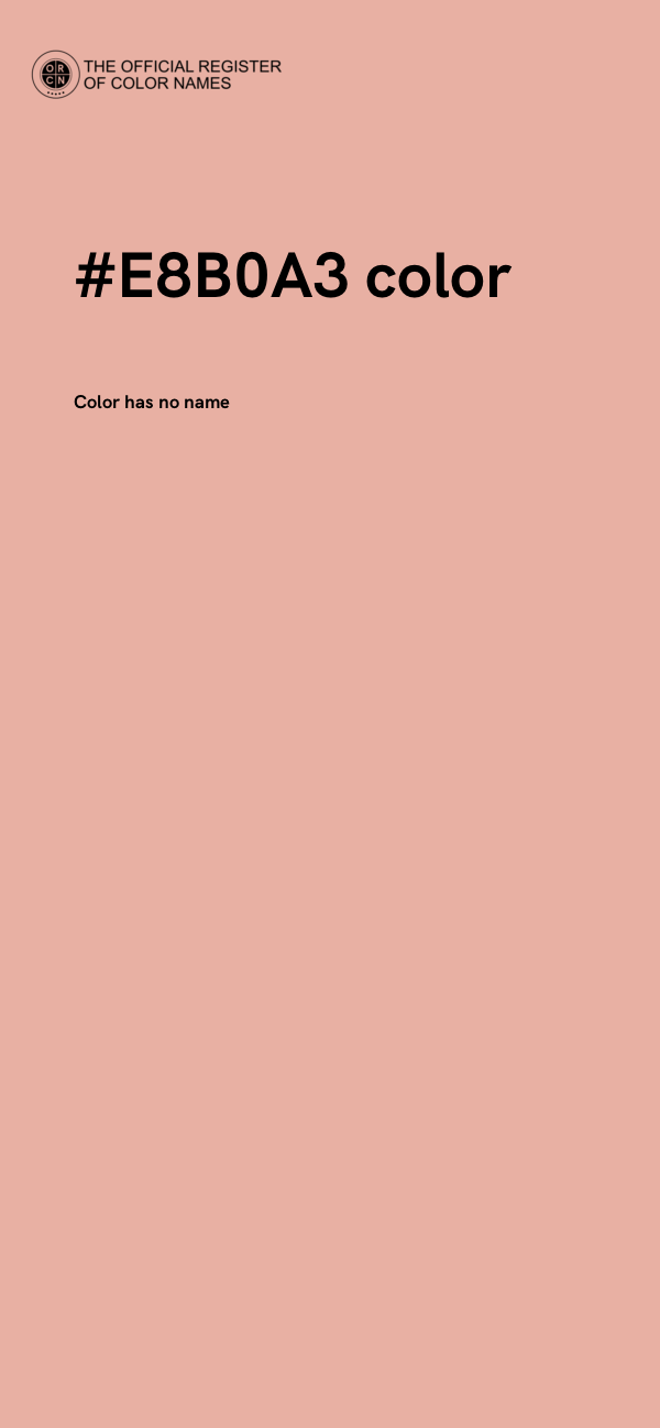 #E8B0A3 color image