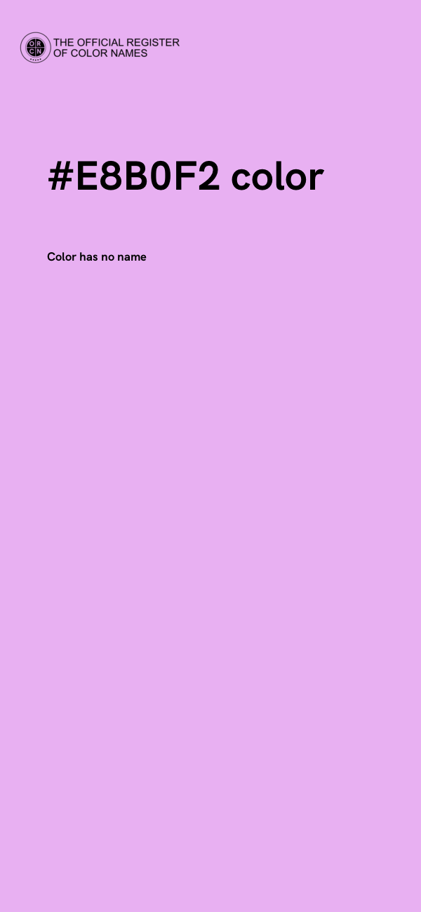 #E8B0F2 color image