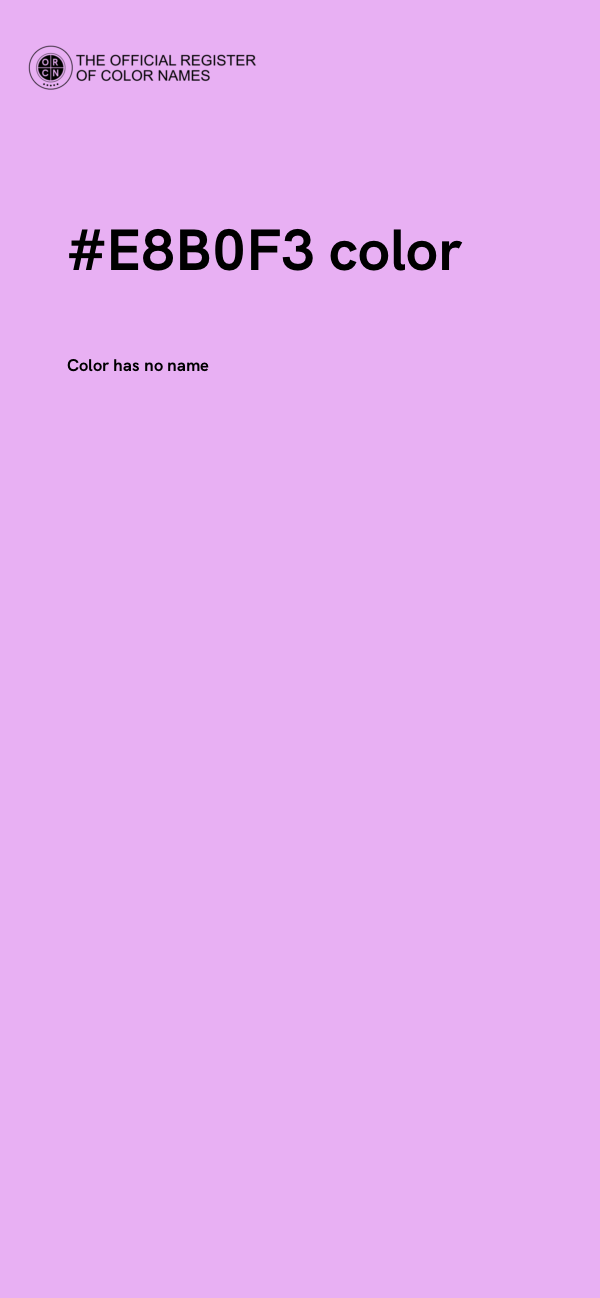 #E8B0F3 color image