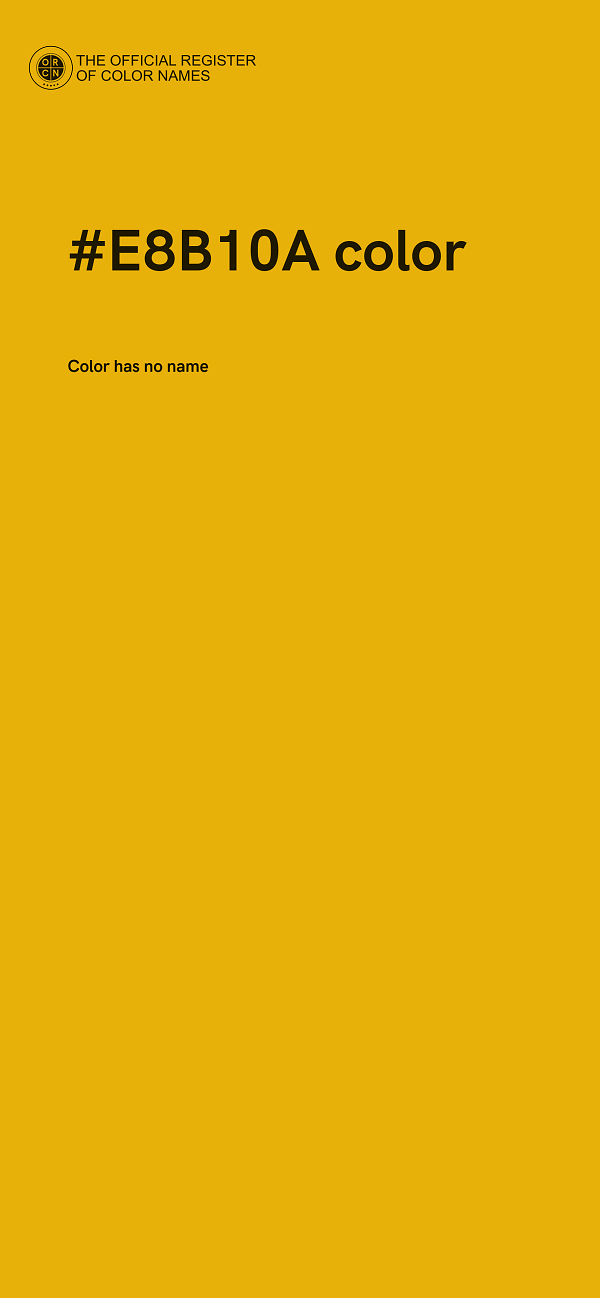 #E8B10A color image