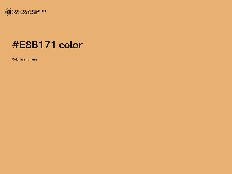 #E8B171 color image