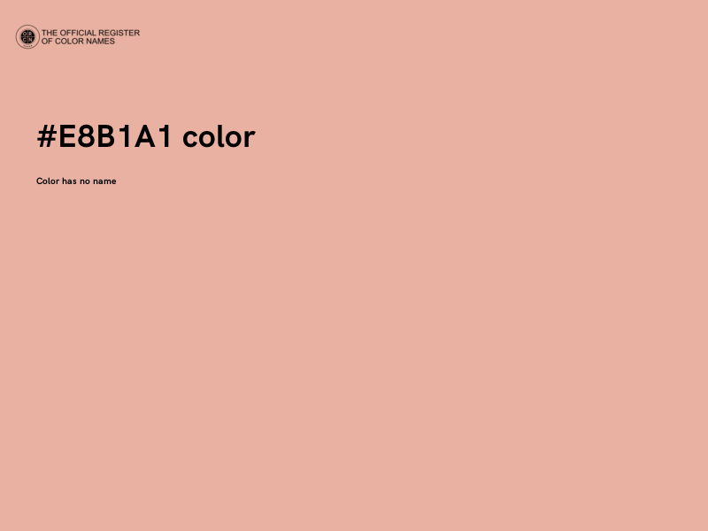 #E8B1A1 color image