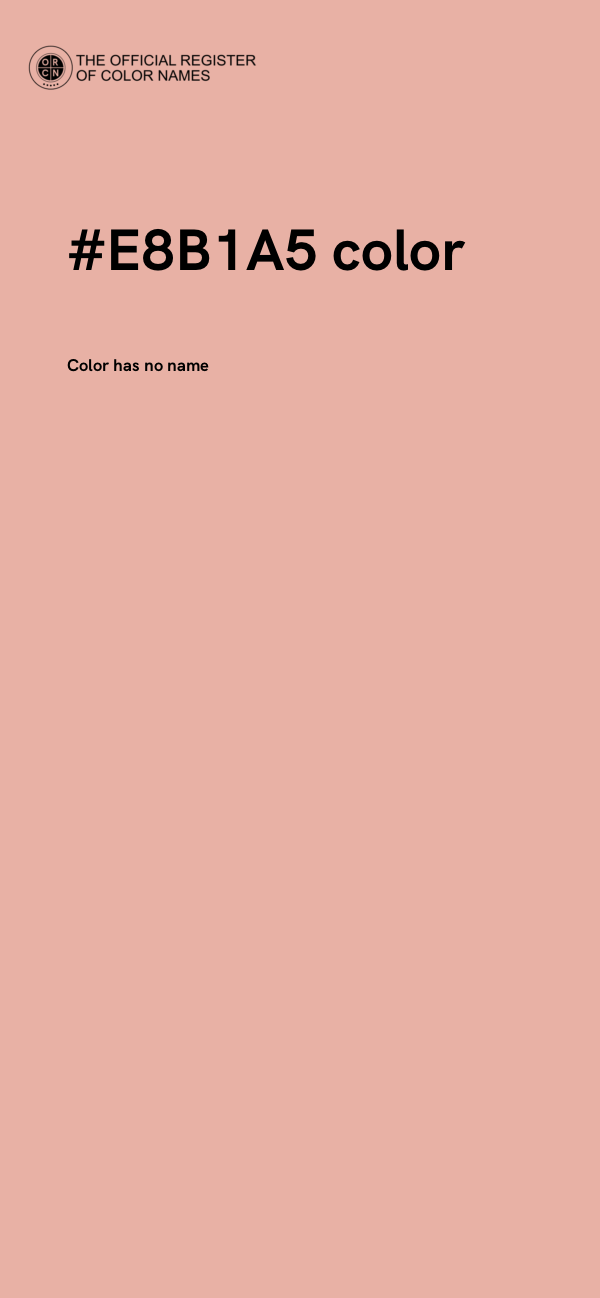 #E8B1A5 color image