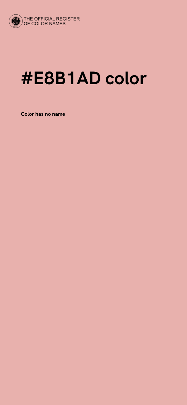 #E8B1AD color image
