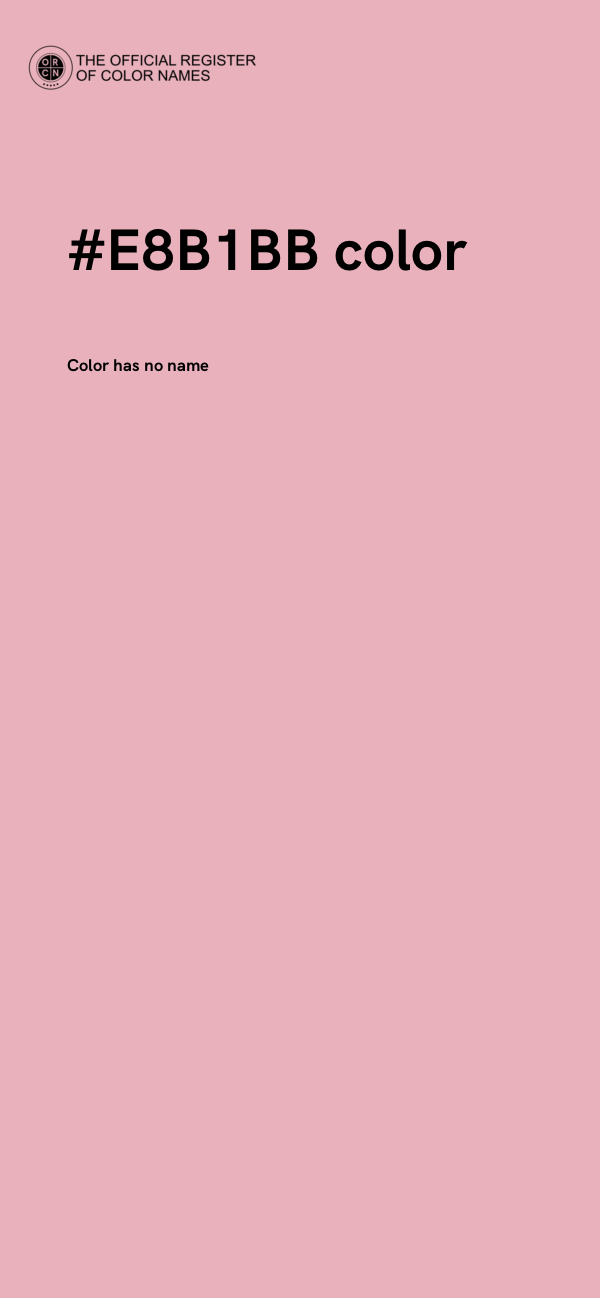 #E8B1BB color image