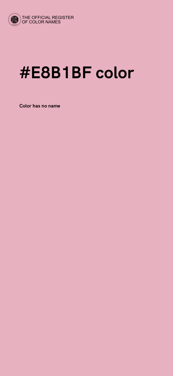 #E8B1BF color image